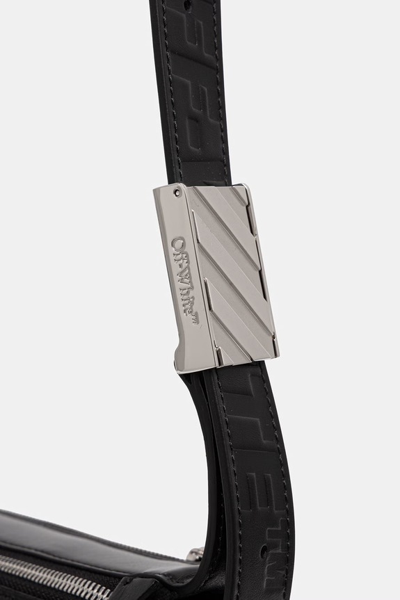 Off-White Sandbag_404 torebka crossbody damska skórzana czarny OWNN18NS26LEA001
