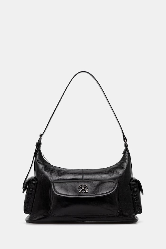 Off-White Dumbo.B bag Women's leather black OWNN18OC99LEA001