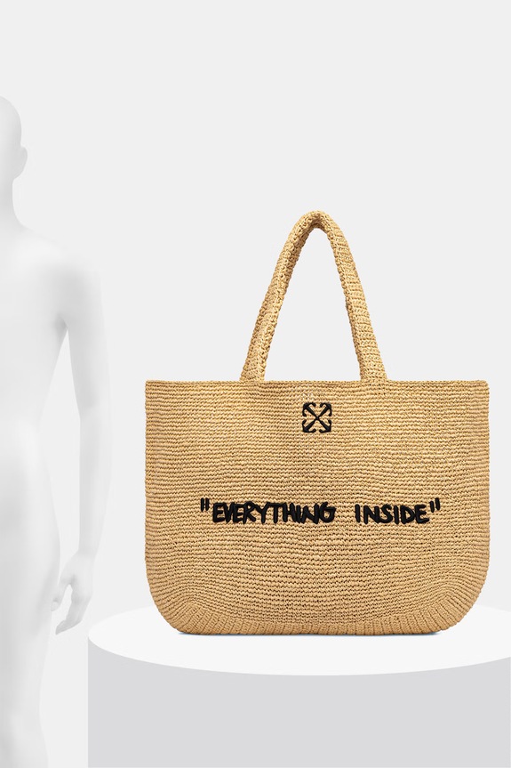 Off-White Jitney torebka tote damska pleciona OWNA23CC99FAB001
