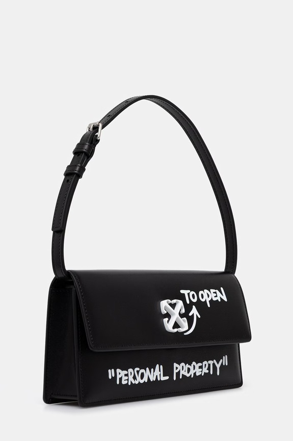 Off-White Jitney 1.0 psaníčko dámské kožené OWNN172C99LEA002 černá SS26