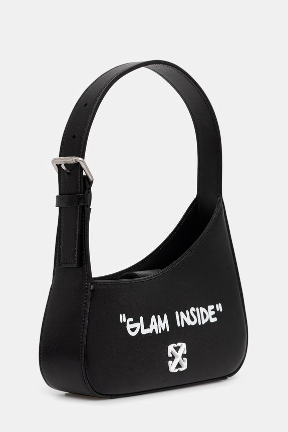 Off-White Jitney bag Women's leather OWNN18AC99LEA001 black SS26