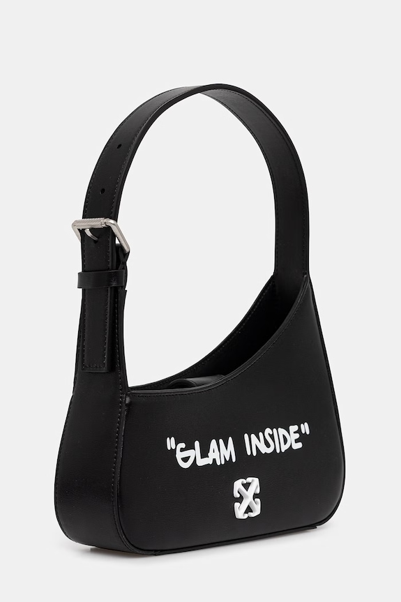 Off-White Jitney bag Women's leather OWNN18AC99LEA001 black SS26