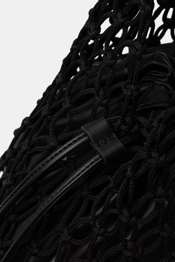 Sisley geantă shopper pentru femei, cu imitație de piele negru 6UWGWY06L