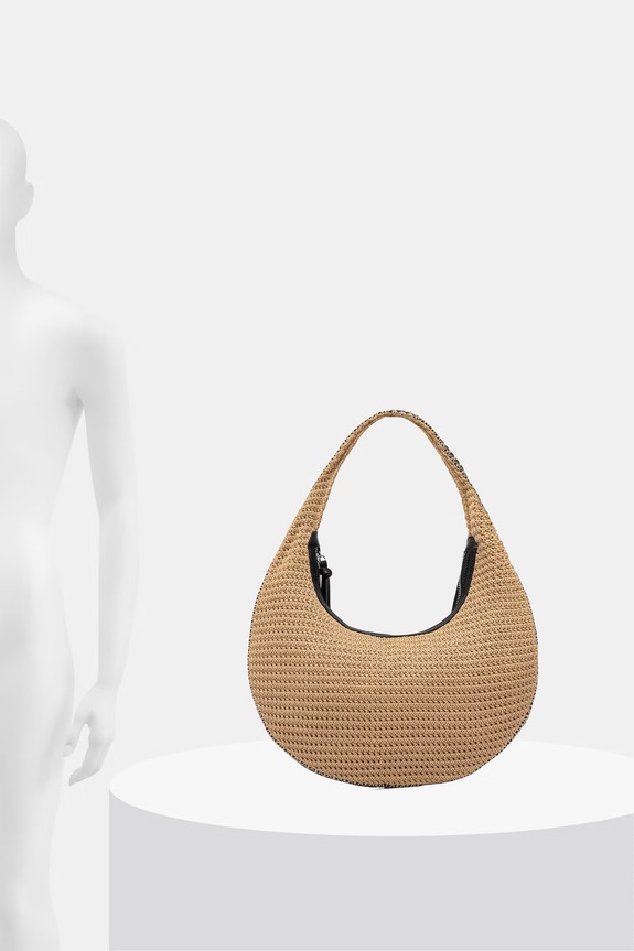 Sisley geantă croissant pentru femei împletită 6WUKWY06Q