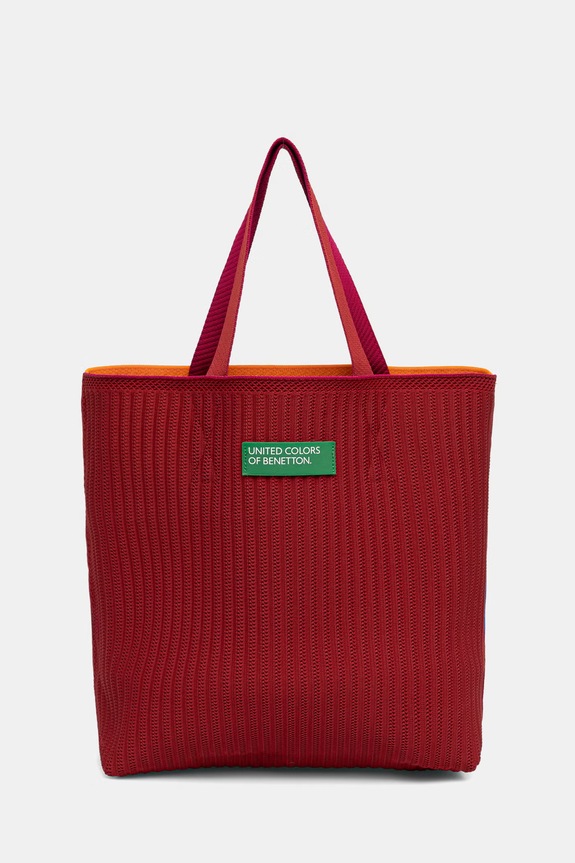 United Colors of Benetton oboustranná taška dámská 64I8VY02E oranžová SS26