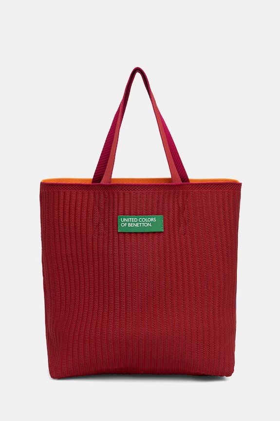 United Colors of Benetton oboustranná taška dámská 64I8VY02E oranžová SS26