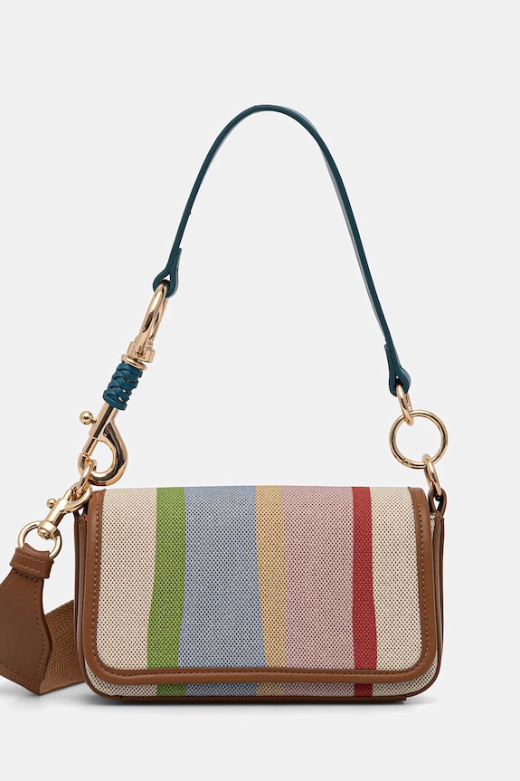 United Colors of Benetton crossbody torba ženska bež 6F6XVY033