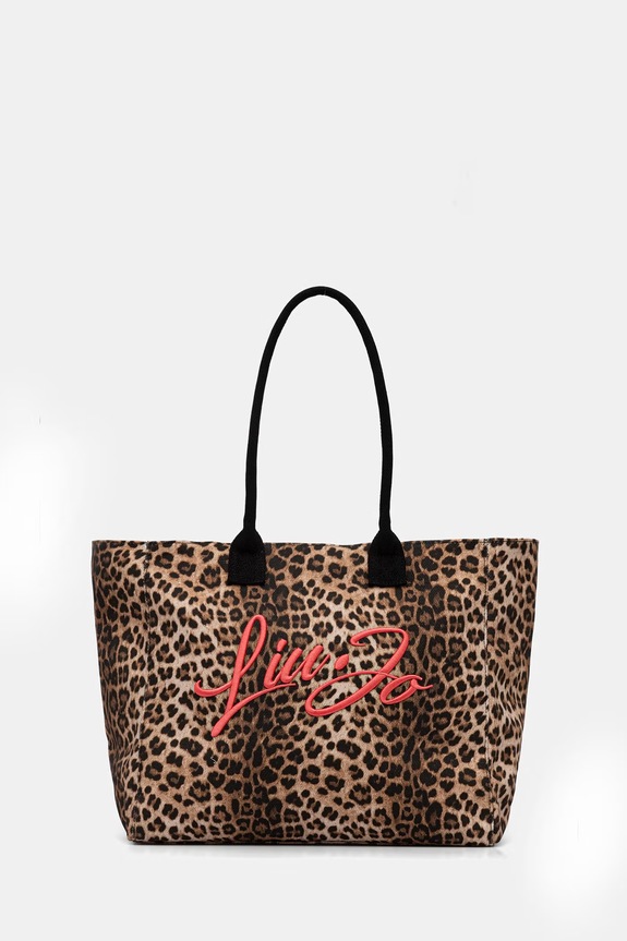 Liu Jo Geantă shopper pentru femei, din bumbac maro VA6191.T549A