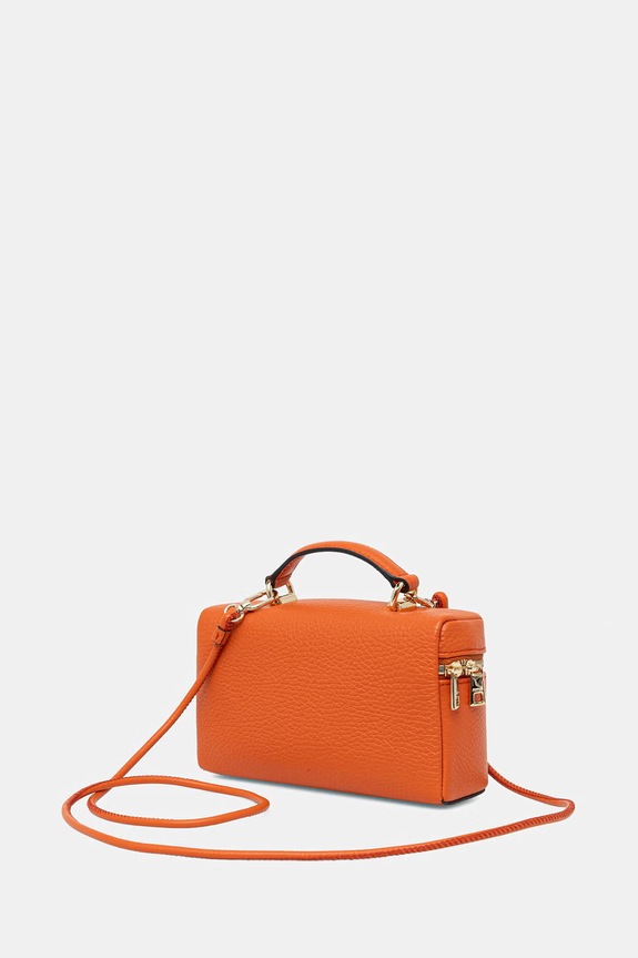 Doplnky Furla crossbody kabelka dámska kožená WE00625.HSF000.KP000 oranžová