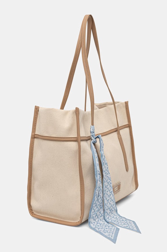 DKNY kabelka typu tote dámska bavlnená R61AGP73 béžová SS26