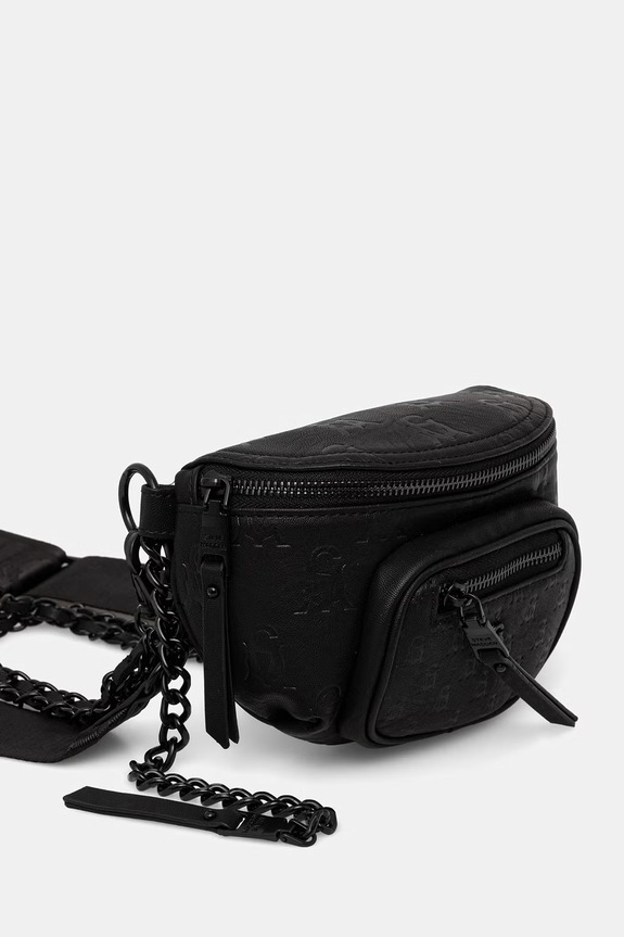 Steve Madden torebka crossbody damska z imitacji skóry Bette SM13001833 czarny SS26