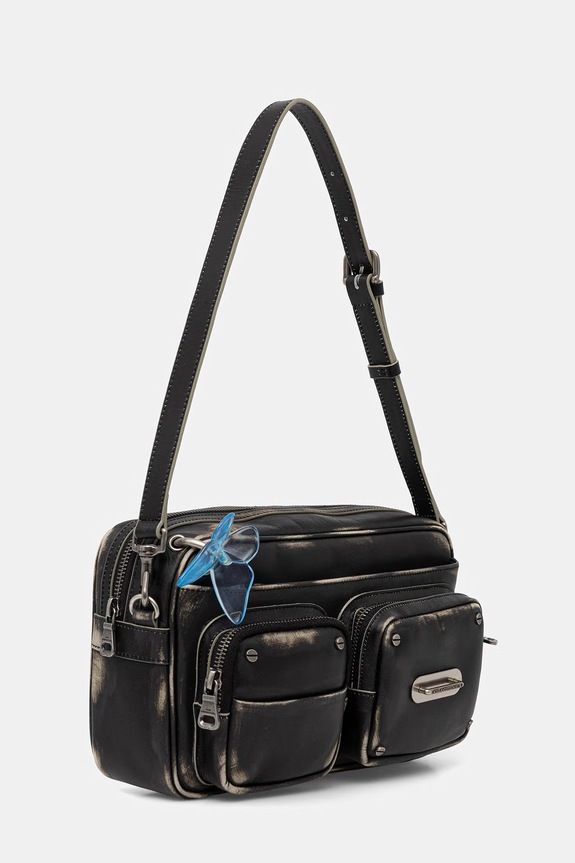 Andersson Bell Butterfly torebka crossbody damska skórzana aaa533w czarny SS26