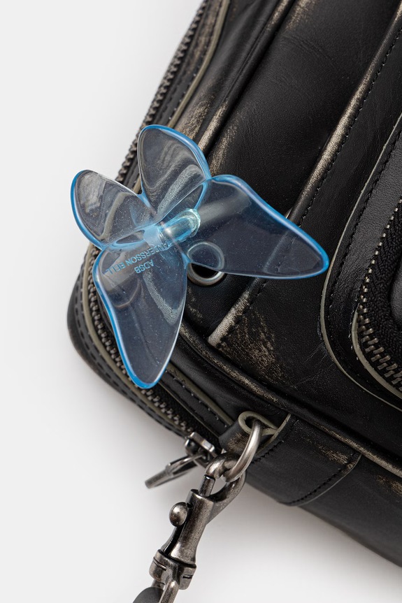 Andersson Bell Butterfly torebka crossbody damska skórzana czarny aaa533w
