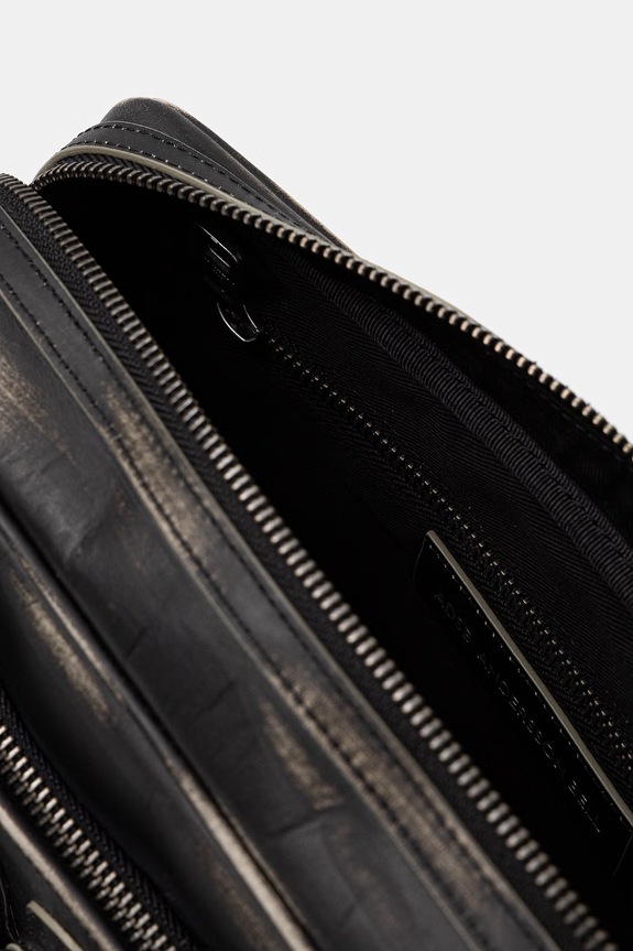 Andersson Bell Butterfly torebka crossbody damska skórzana aaa533w czarny