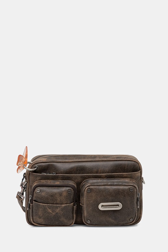 Andersson Bell Butterfly torebka crossbody damska skórzana brązowy aaa534w