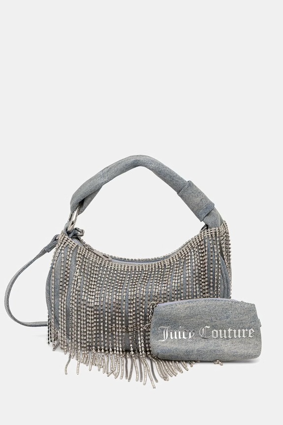Juicy Couture torebka hobo damska jeansowa FIREFLIES niebieski BEJF19929WCO