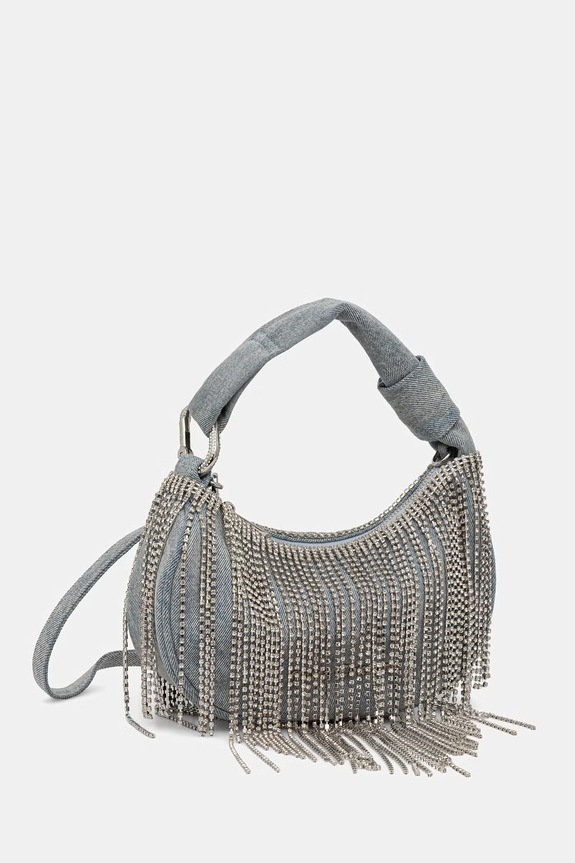 Akcesoria Juicy Couture torebka hobo damska jeansowa FIREFLIES BEJF19929WCO niebieski