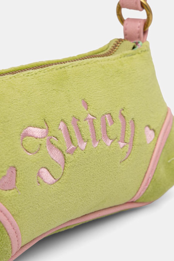 Juicy Couture kabelka hobo dámska JANELLE VELVET zelená BEJ4J9965WZC