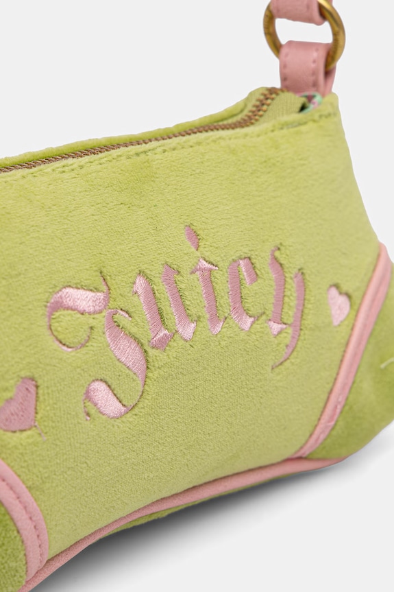 Juicy Couture kabelka hobo dámska JANELLE VELVET zelená BEJ4J9965WZC