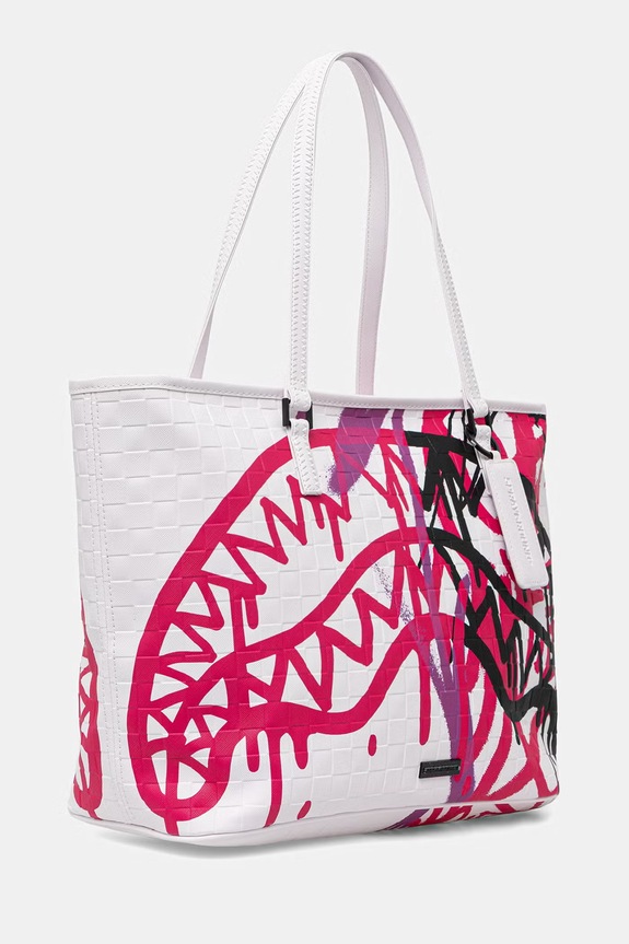 Sprayground tote taška dámská z imitace kůže 910T9010NSZ bílá SS26