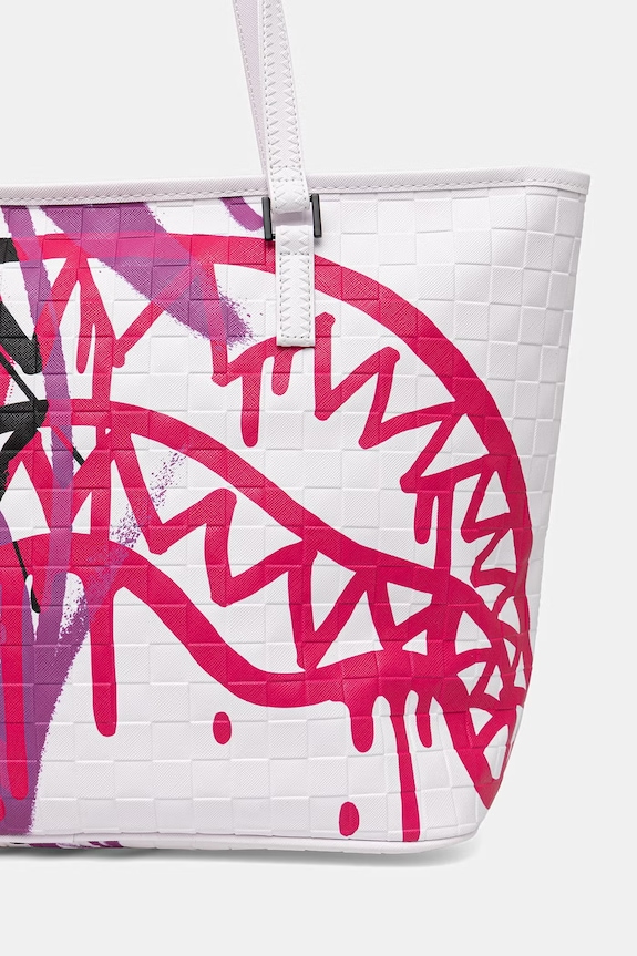 Doplňky Sprayground tote taška dámská z imitace kůže 910T9010NSZ bílá