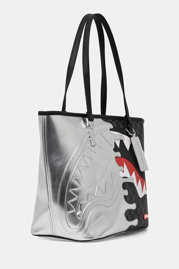 Sprayground nákupní taška dámská 910T8930NSZ stříbrná SS26