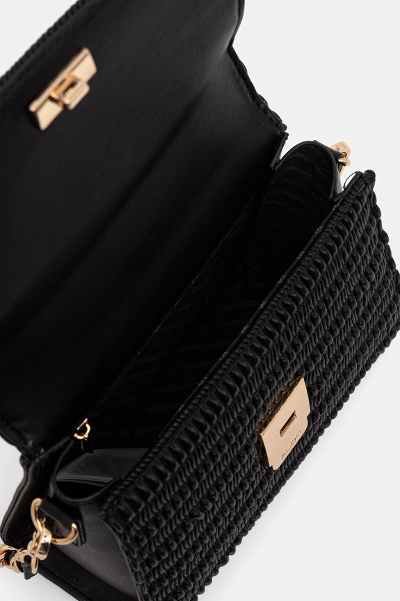 Aldo geantă crossbody pentru femei, din imitație de piele KAASIEN KAASIEN.005 negru