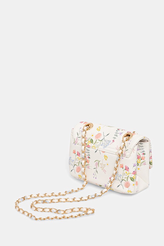Doplnky Aldo crossbody kabelka dámska z imitácie kože ALNILAM ALNILAM.113 biela