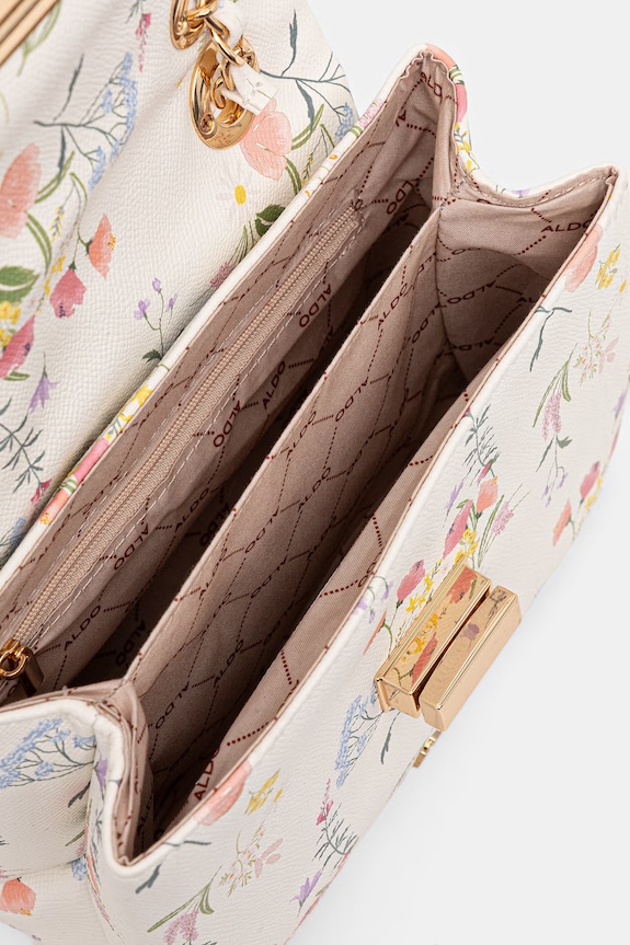 Aldo crossbody kabelka dámska z imitácie kože ALNILAM ALNILAM.113 biela