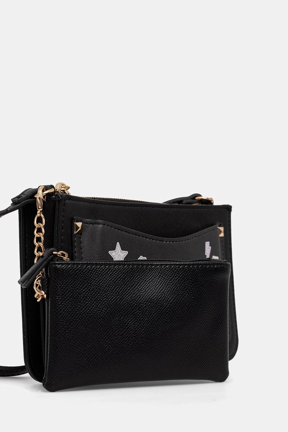 Aldo crossbody kabelka dámska z imitácie kože GOIVIA GOIVIA.006 čierna