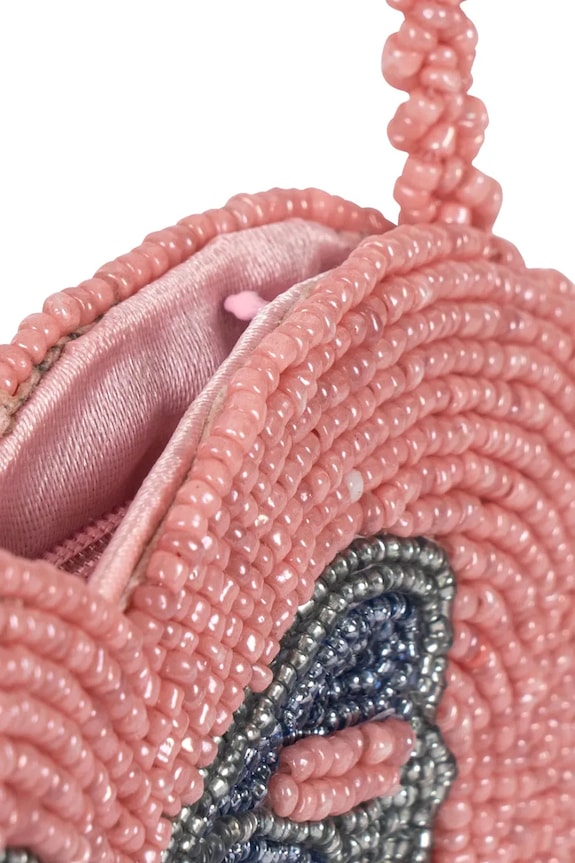Detská kabelka Konges Sløjd BEADED HEART BAG KS104220.PreSpring ružová