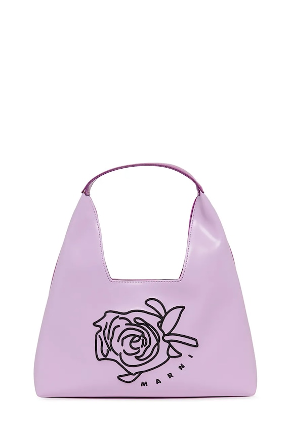 Marni torebka dziecięca MW114F DIAMOND BAG BAGS aplikacja fioletowy M01837.M00TK