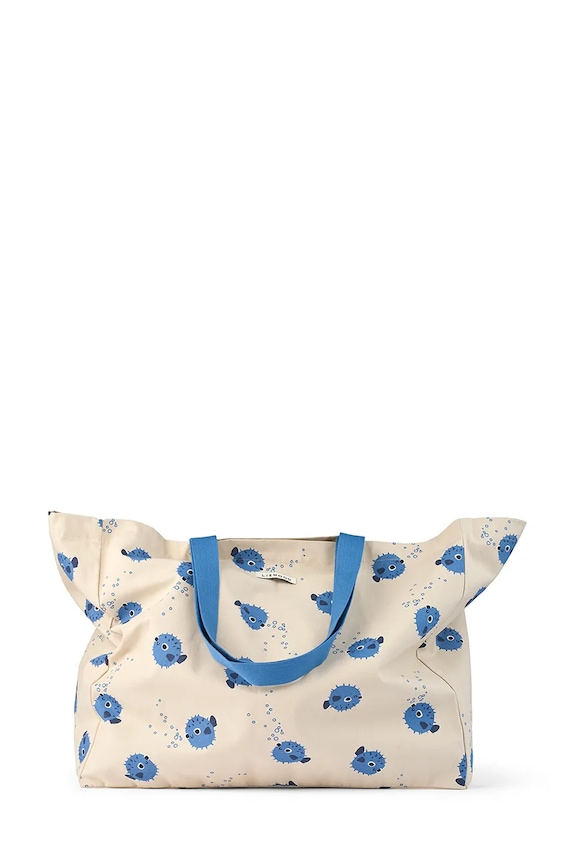 Liewood torebka bawełniana dziecięca Maxi Totebag mieści A4 beżowy LW14739.PPY2