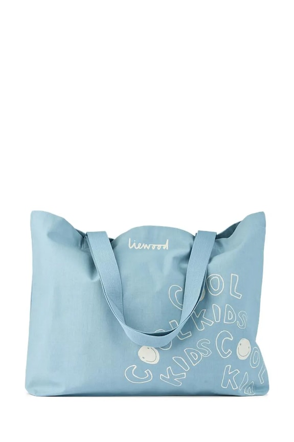 Liewood torebka bawełniana Big Totebag mieści A4 niebieski LW14796.PPY2