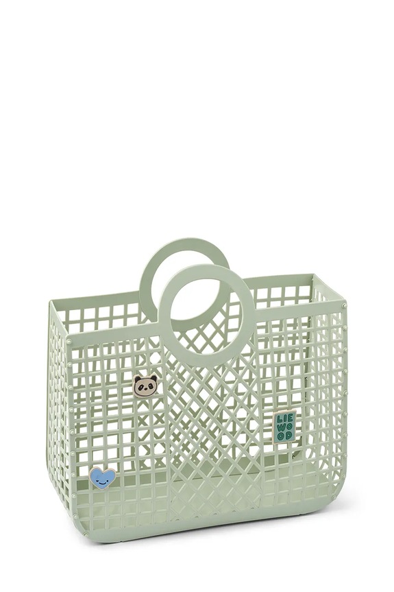 Liewood geantă de mână pentru fete Bloom Basket w Charms nu incape in A4 verde LW20572.PPY2