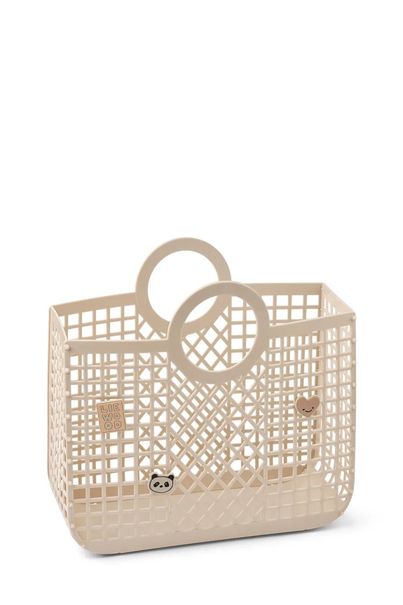 Liewood geantă de mână pentru fete Bloom Basket w Charms nu incape in A4 bej LW20572.PPY2
