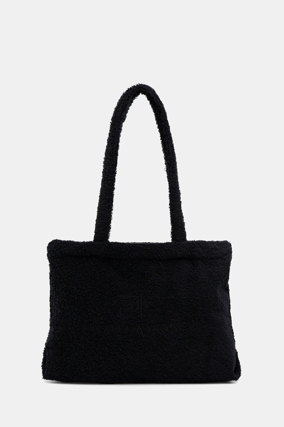 Elisabetta Franchi poșetă uni negru EFBO117.0.SP003