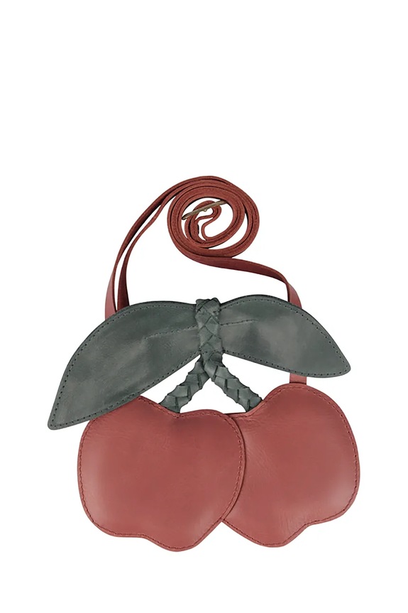Παιδική δερμάτινη τσάντα Donsje Nanoe Fruit Purse Cherry 5009012 κόκκινο SS26