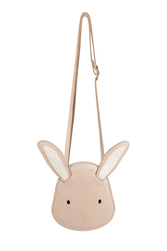 Otroška usnjena torbica Donsje Blinc Purse Pink Bunny 5520504 bež SS26