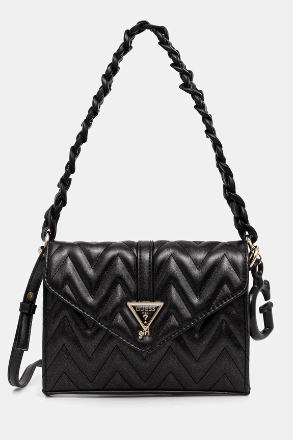 Τσάντα Guess απομίμηση λείου δέρματος μαύρο J6GZ06.W4090.PPY2.M