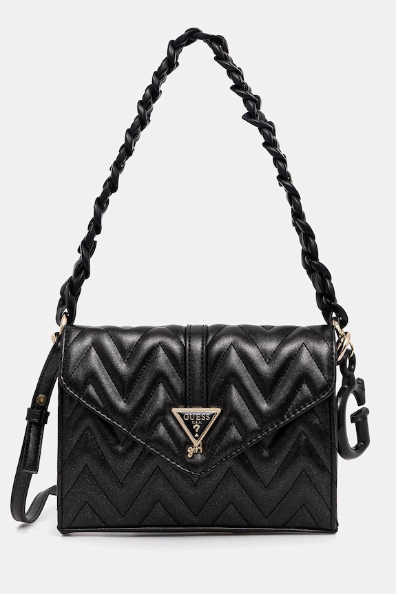 Τσάντα Guess απομίμηση λείου δέρματος μαύρο J6GZ06.W4090.PPY2.M
