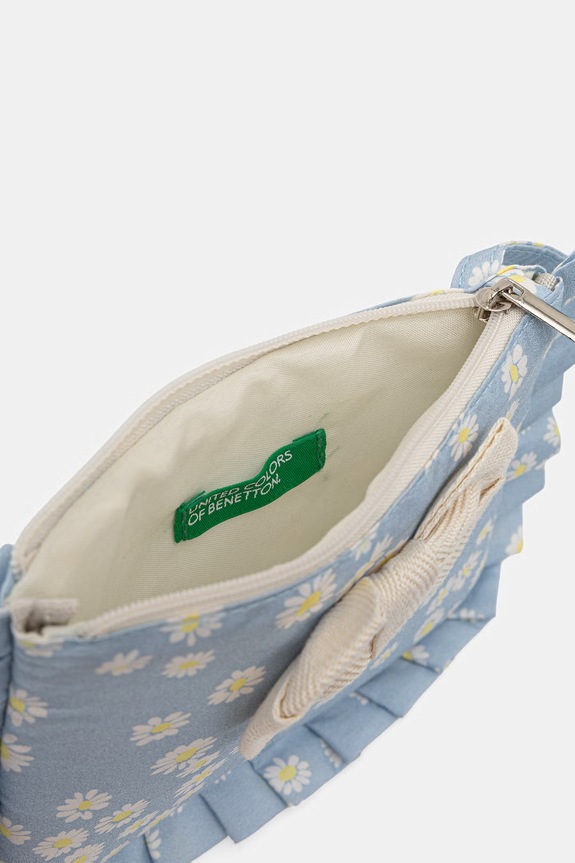 United Colors of Benetton gyerek pamut keresztpántos táska 6W20RY003.P.Stagionale kék