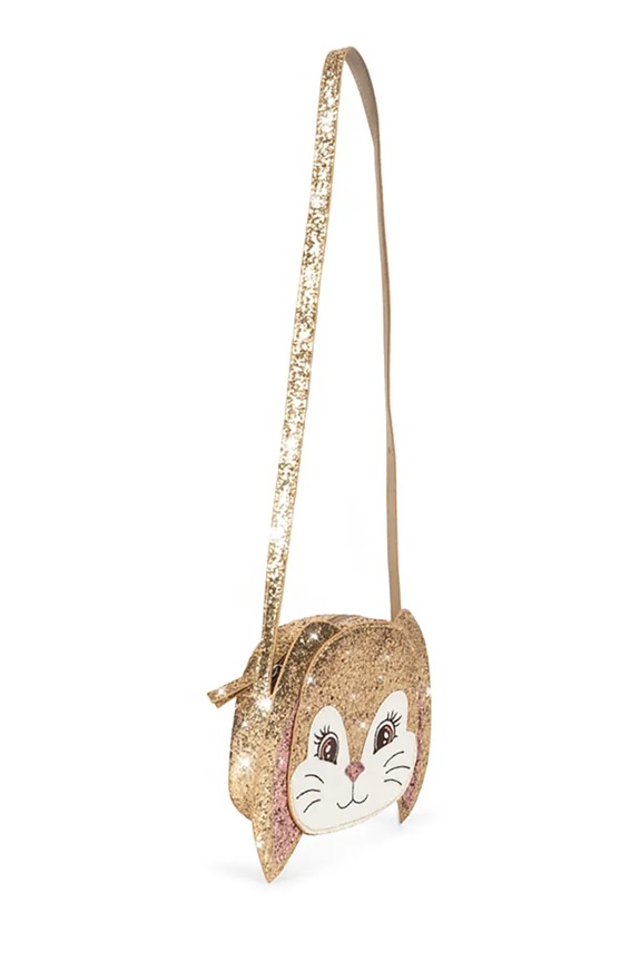 Dziewczynka Konges Sløjd torebka crossbody dziecięca TUT BUNNY SHOULDER BAG KS105562.PPY2 złoty