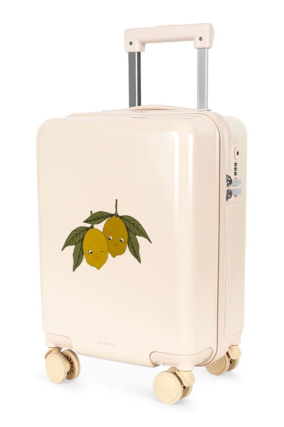 Konges Sløjd gyermek bőrönd TRAVEL SUITCASE szintetikus bézs KS105110.PPY2