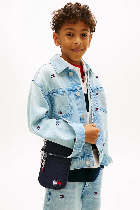 Tommy Hilfiger gentuță de copii KA0KA00039.PPY2 bleumarin