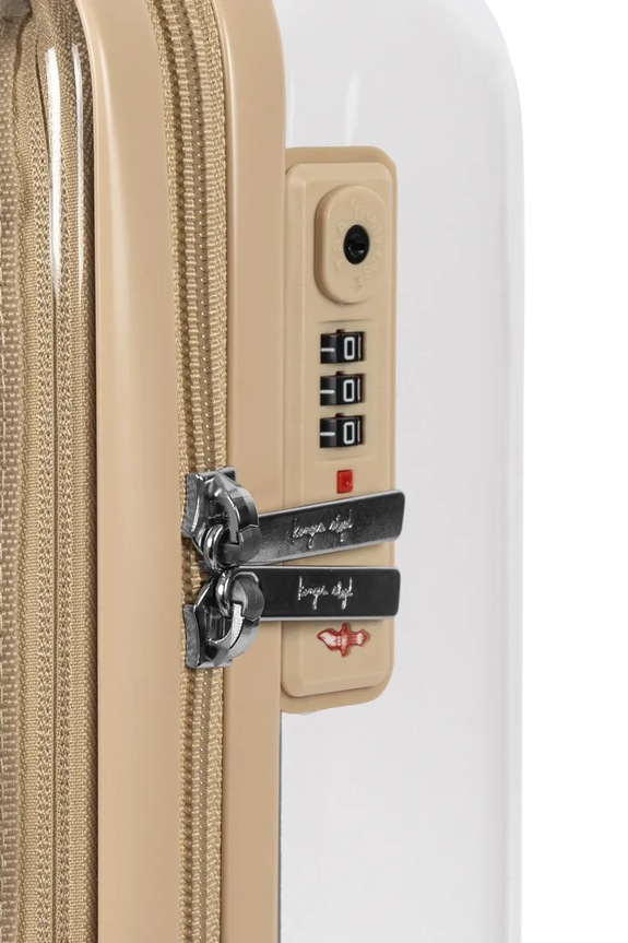 Konges Sløjd walizka TRANSPARENT TRAVEL SUITCASE biały KS105556.PPY2