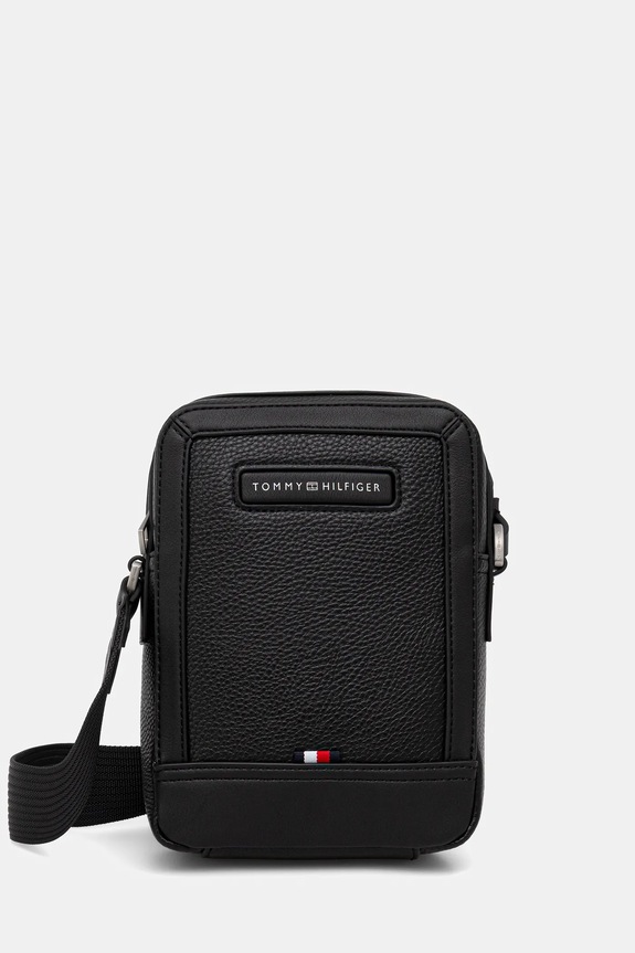 Taštička Tommy Hilfiger nevejde se A4 černá AM0AM14011