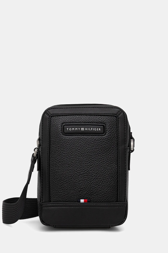 Taštička Tommy Hilfiger nevejde se A4 černá AM0AM14011
