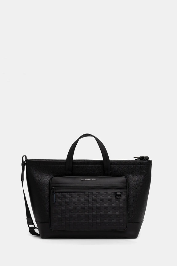 Taška Tommy Hilfiger 40 x 33 x 17 cm imitácia kože čierna AM0AM14018
