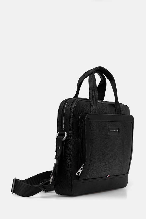 Taška Tommy Hilfiger 37 x 26 x 6 cm AM0AM13987 černá SS26